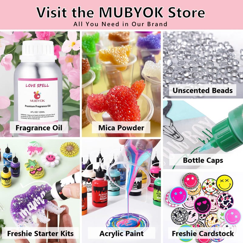 MUBYOK (300 Design Optional) MUBYOK M02 4inch Circles with Holes 4 Cavity Silicone Freshie Mold for Baking Aroma Beads Car Freshie Supplies - Image 4
